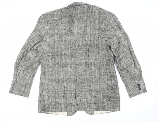 TownCraft Mens Grey Polyester Jacket Blazer Size 46 Regular
