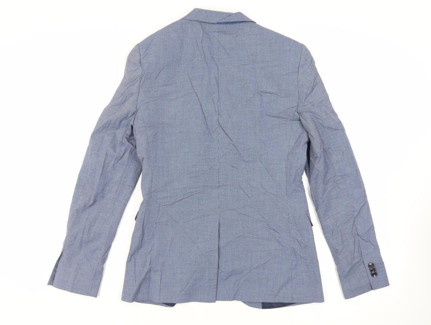 Marks and Spencer Mens Blue Polyester Jacket Suit Jacket Size 36 Regular