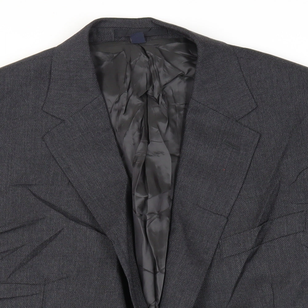 Marks and Spencer Mens Grey Wool Jacket Suit Jacket Size 44 Regular