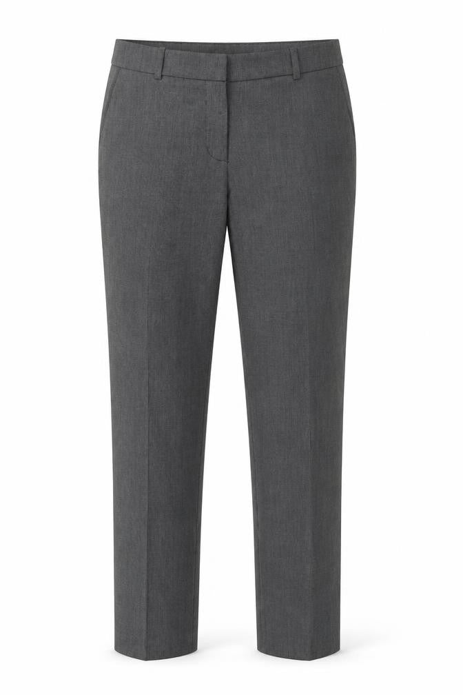 H&M Womens Grey Polyester Trousers Size 8 L30 in Regular Zip