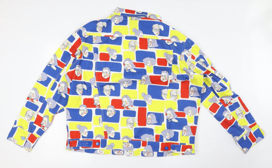 Ninemoo Womens Multicoloured Jacket Size L Button - Face Fabric