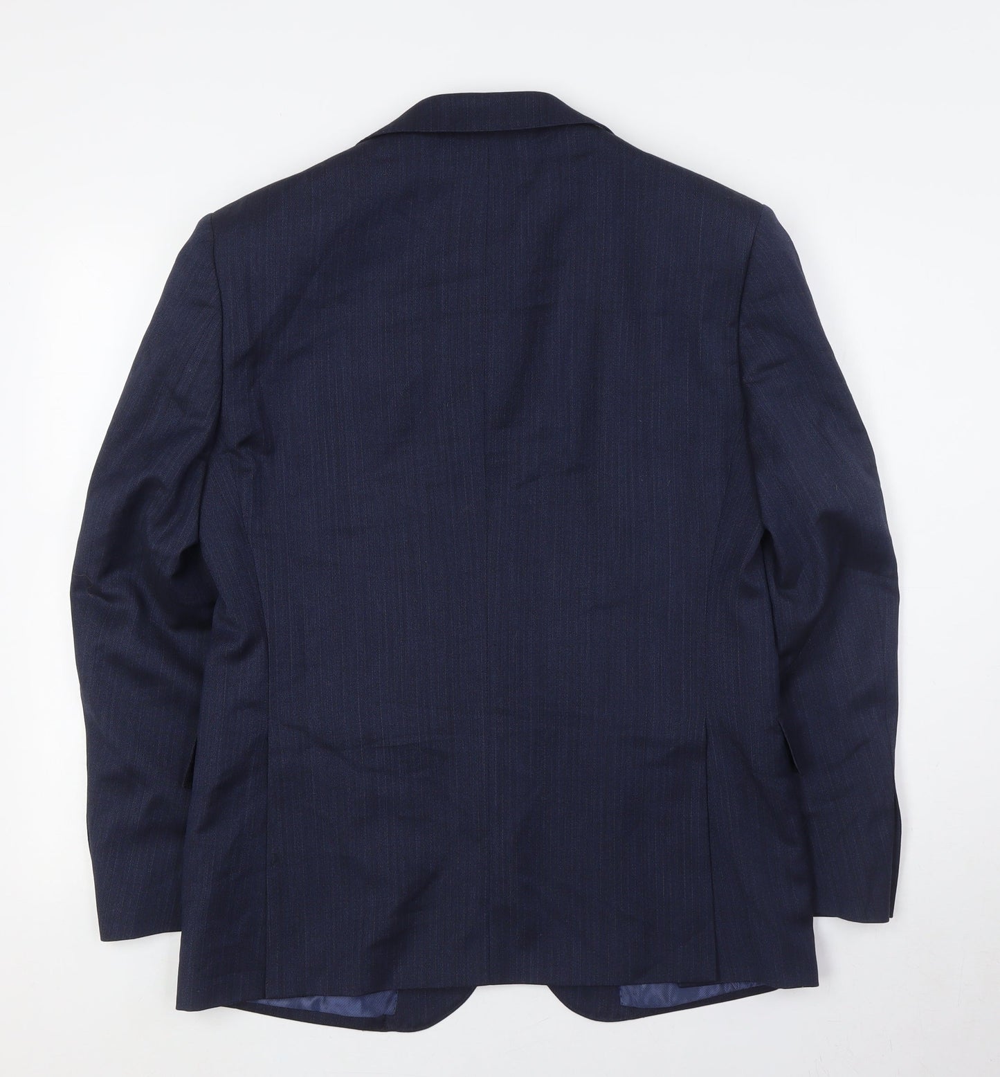 Marks and Spencer Mens Blue Wool Jacket Suit Jacket Size 38 Regular
