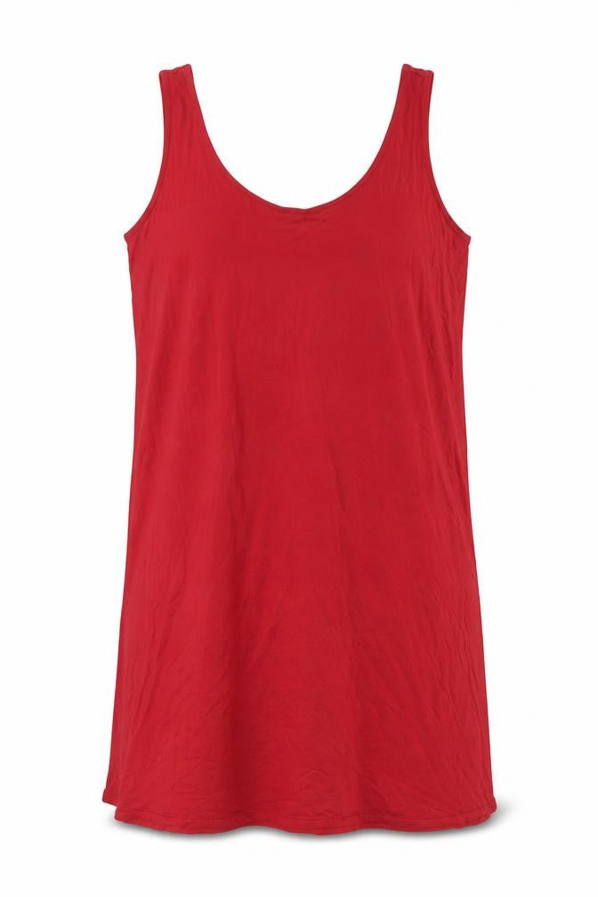 Marks and Spencer Womens Red Solid Viscose Cami Dress Size L