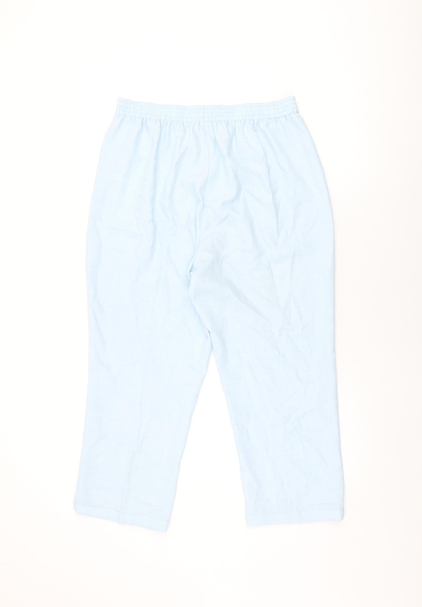 Damart Womens Blue Polyester Trousers Size 14 L23 in Regular