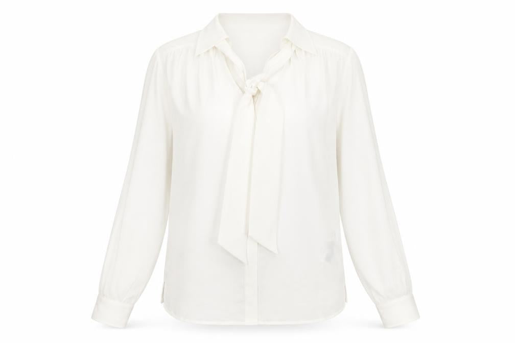 Marks and Spencer Womens White Polyester Basic Button-Up Size 8 V-Neck
