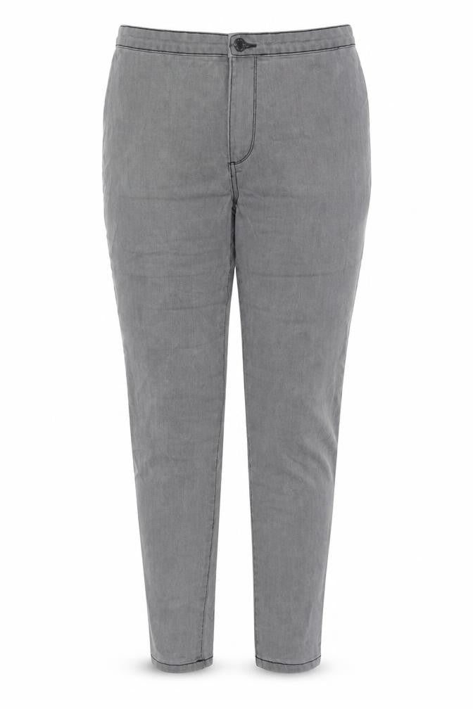 Denim & Co. Womens Grey Cotton Skinny Jeans Size 14 L27 in Regular Zip