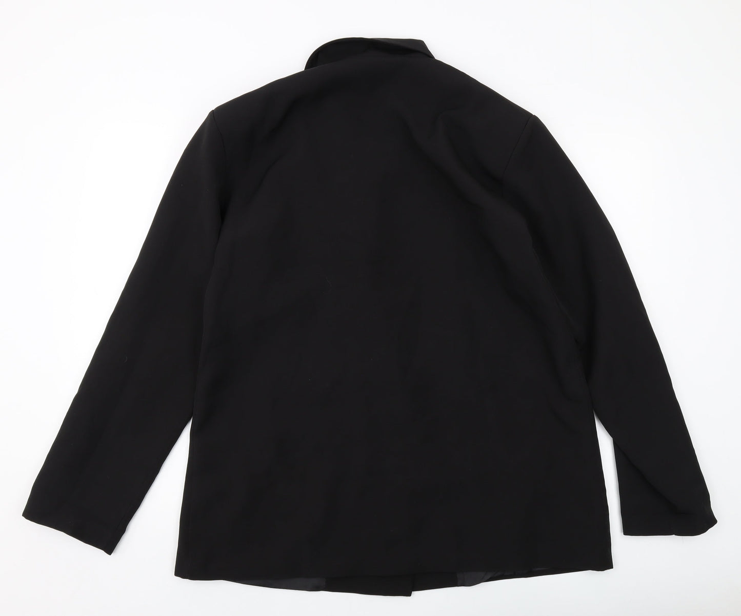 Boohoo Womens Black Jacket Size 12 Button