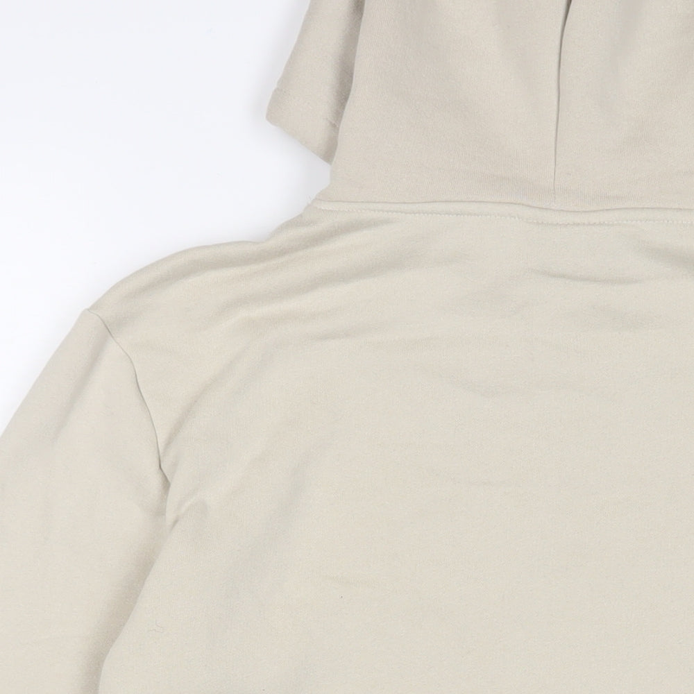 The Simpson Mens Beige Cotton Pullover Hoodie Size S