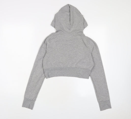 Pure Simple Girls Grey Polyester Pullover Hoodie Size 10 Years Pullover