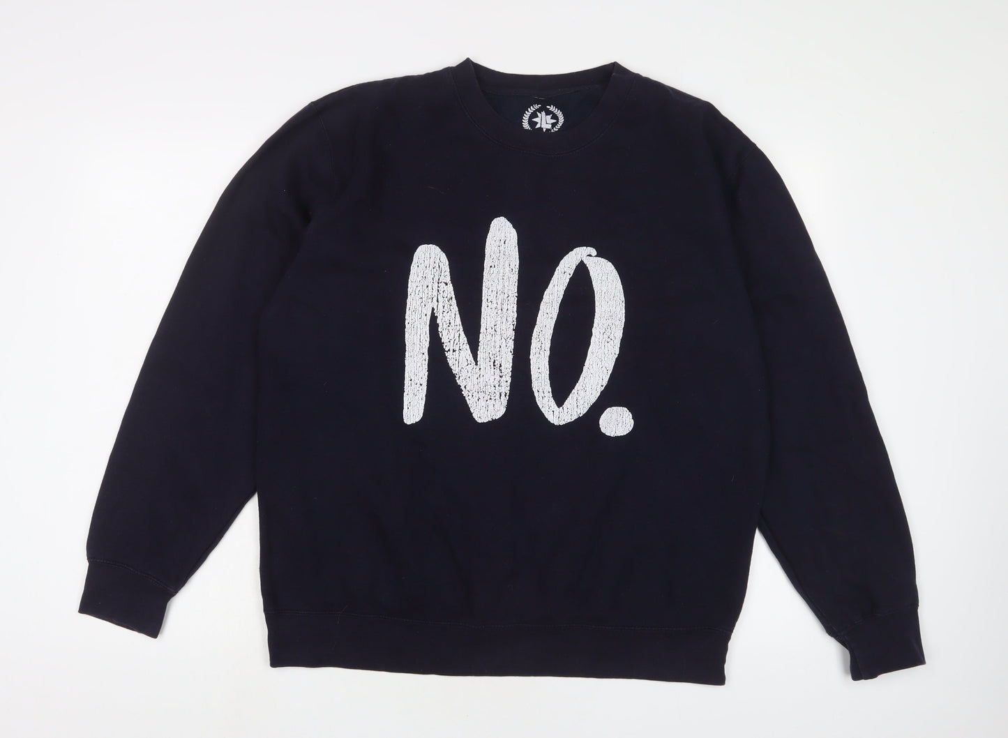 Teepublic Womens Blue Cotton Pullover Sweatshirt Size L Pullover