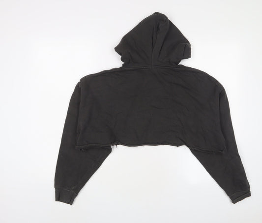 ASOS Womens Grey Cotton Pullover Hoodie Size 2XS Pullover