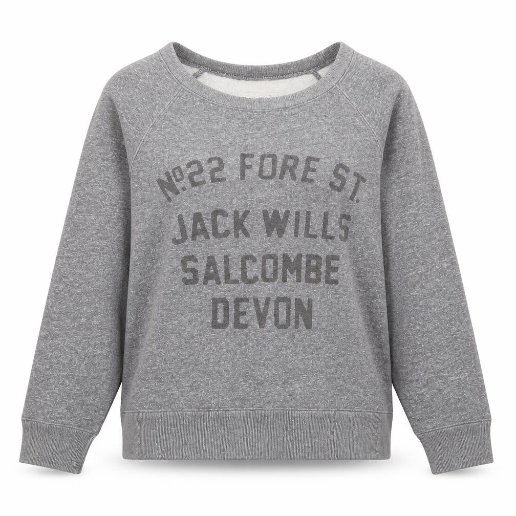 Womens UK 8 Regular Jack Wills Grey Pullover Sweatshirt