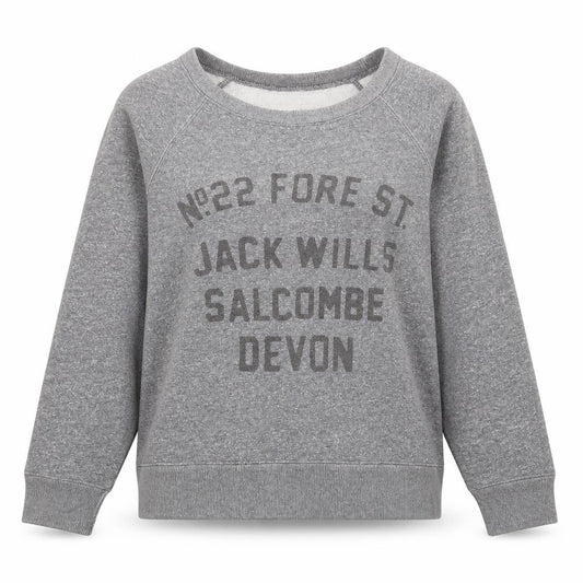 Womens UK 8 Regular Jack Wills Grey Pullover Sweatshirt
