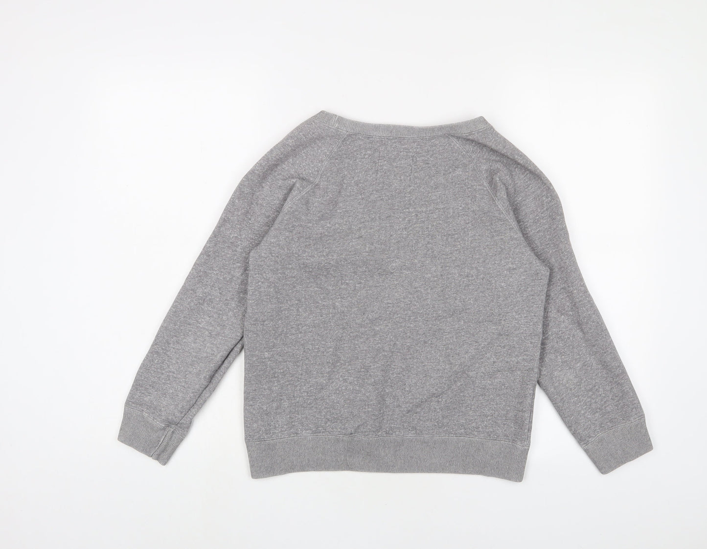 Jack Wills Womens Grey Cotton Pullover Sweatshirt Size 8 Pullover
