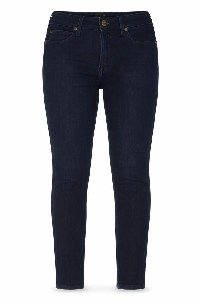Lee Womens Blue Cotton Skinny Jeans Size 30 in L31 in Regular Zip