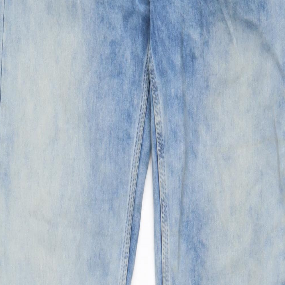 Pepe Jeans Mens Blue Cotton Straight Jeans Size 30 in L32 in Regular Zip