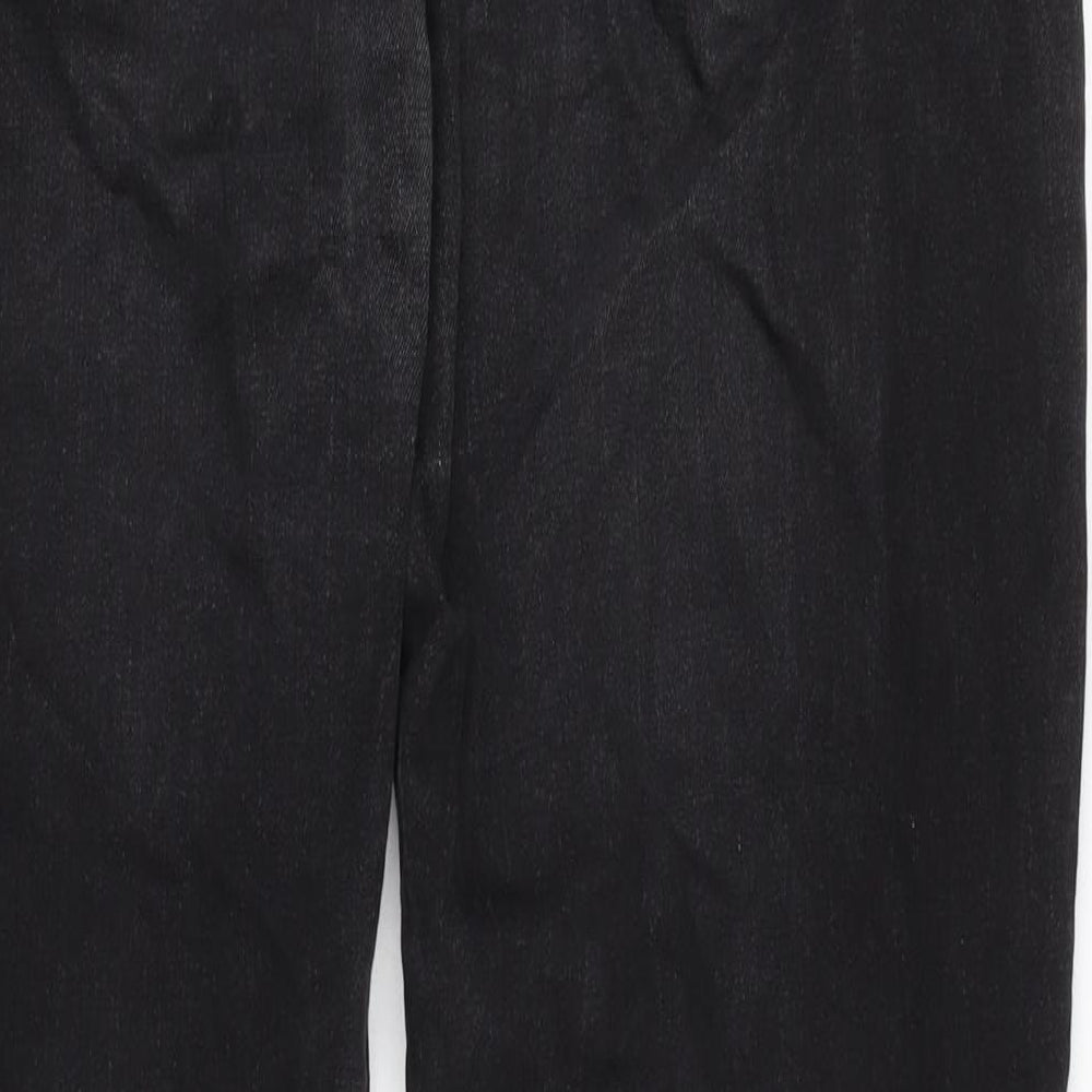 Lee Cooper Mens Black Cotton Blend Straight Jeans Size 32 in L31 in Regular Zip