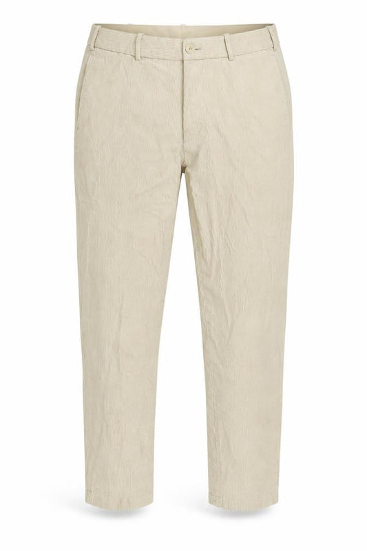 Uniqlo Mens Ivory Cotton Trousers Size 30 in L26 in Regular Zip
