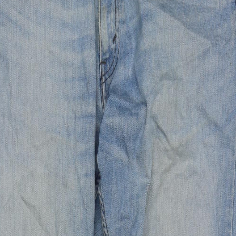 Levi's Mens Blue Cotton Straight Jeans Size 36 in L30 in Regular Zip