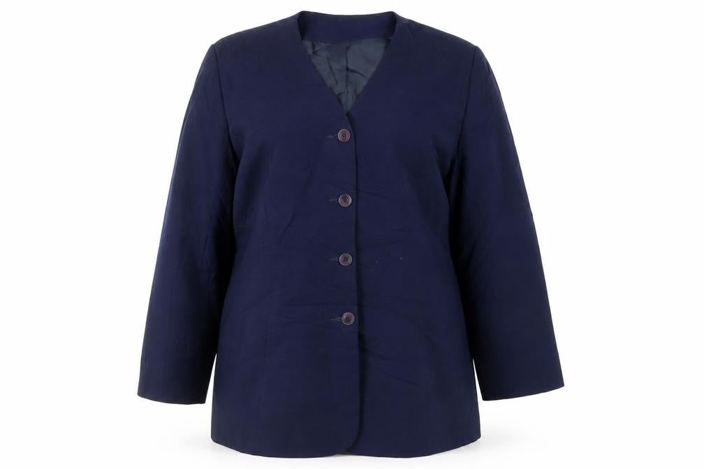 Berkertex Womens Blue Jacket Blazer Size 16 Button