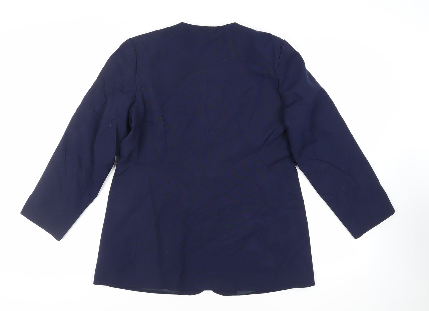 Berkertex Womens Blue Jacket Blazer Size 16 Button