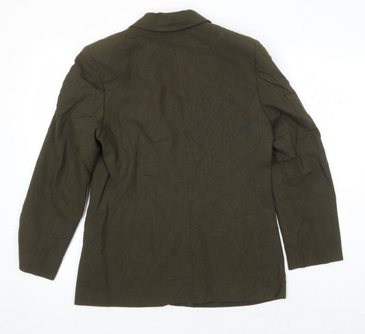St Michael Womens Green Jacket Blazer Size 10