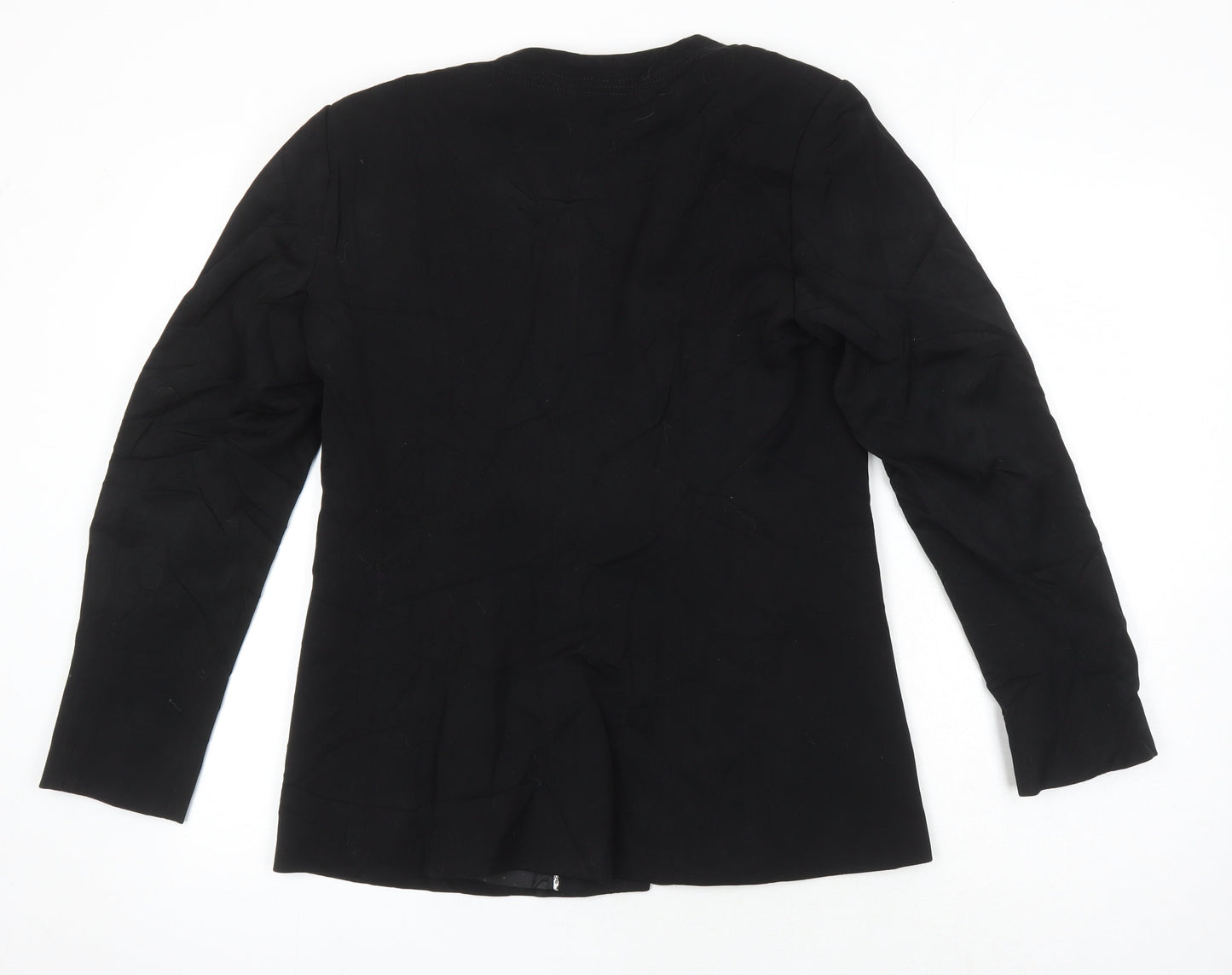 Klass Womens Black Herringbone Jacket Blazer Size 12
