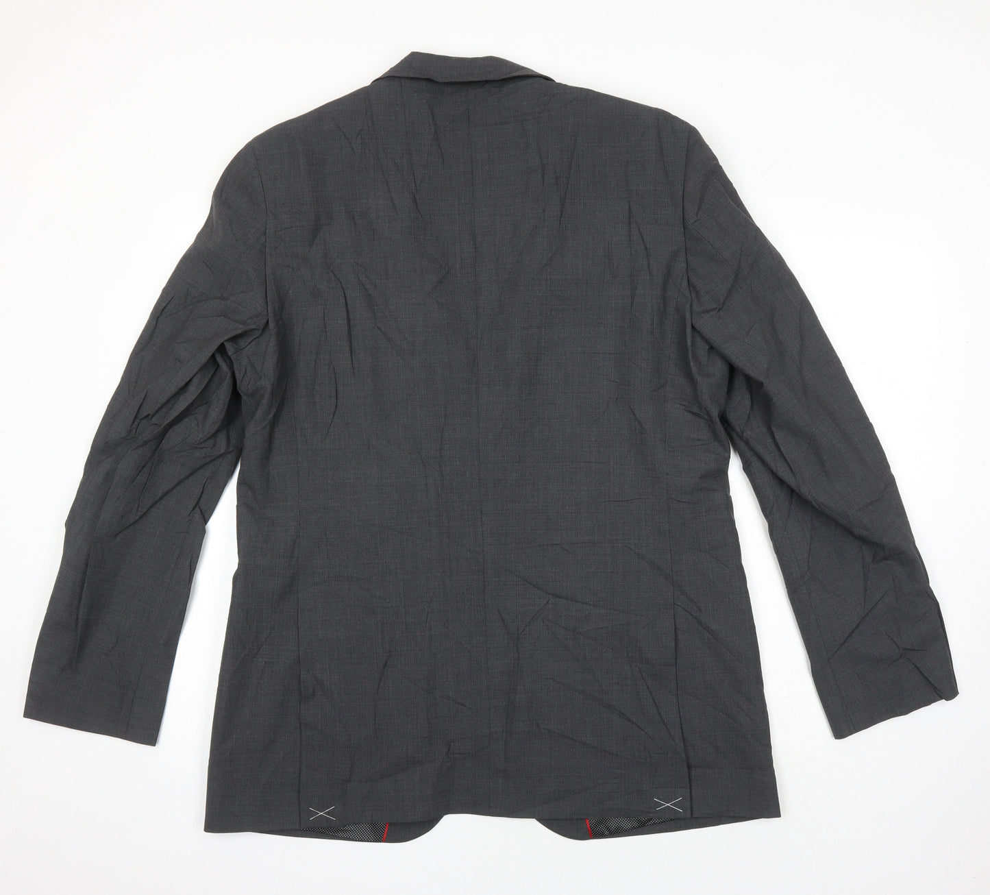 M&S Mens Grey Wool Jacket Suit Jacket Size 42 Regular