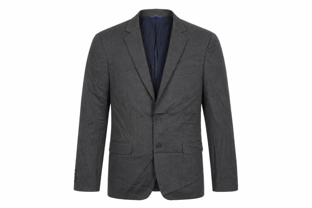 M&S Mens Grey Polyester Jacket Suit Jacket Size 42 Regular