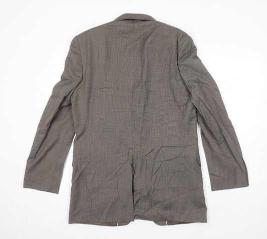 Marks and Spencer Mens Brown Wool Jacket Suit Jacket Size 40 Regular