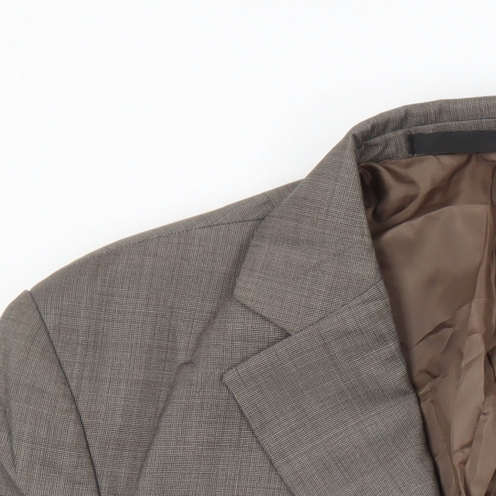 Marks and Spencer Mens Brown Wool Jacket Suit Jacket Size 40 Regular