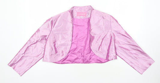 Renata Womens Pink Jacket Blazer Size 12