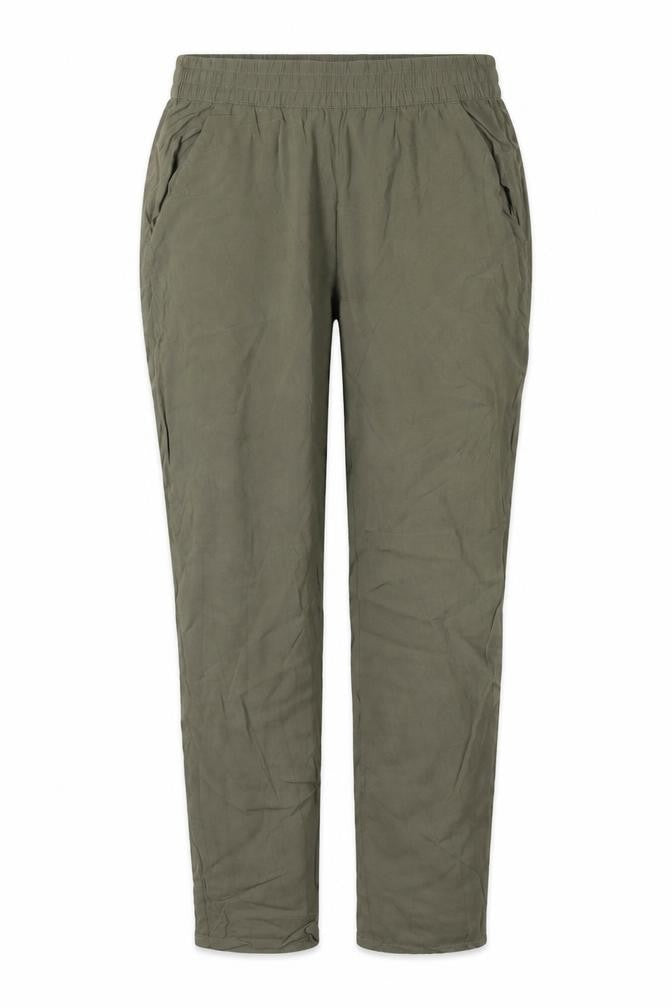 Divided by H&M Womens Green Viscose Trousers Size 8 L25 in Regular