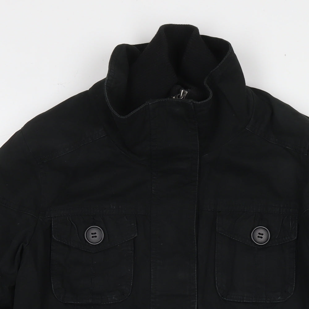 Cherokee Womens Black Parka Jacket Size 8 Zip