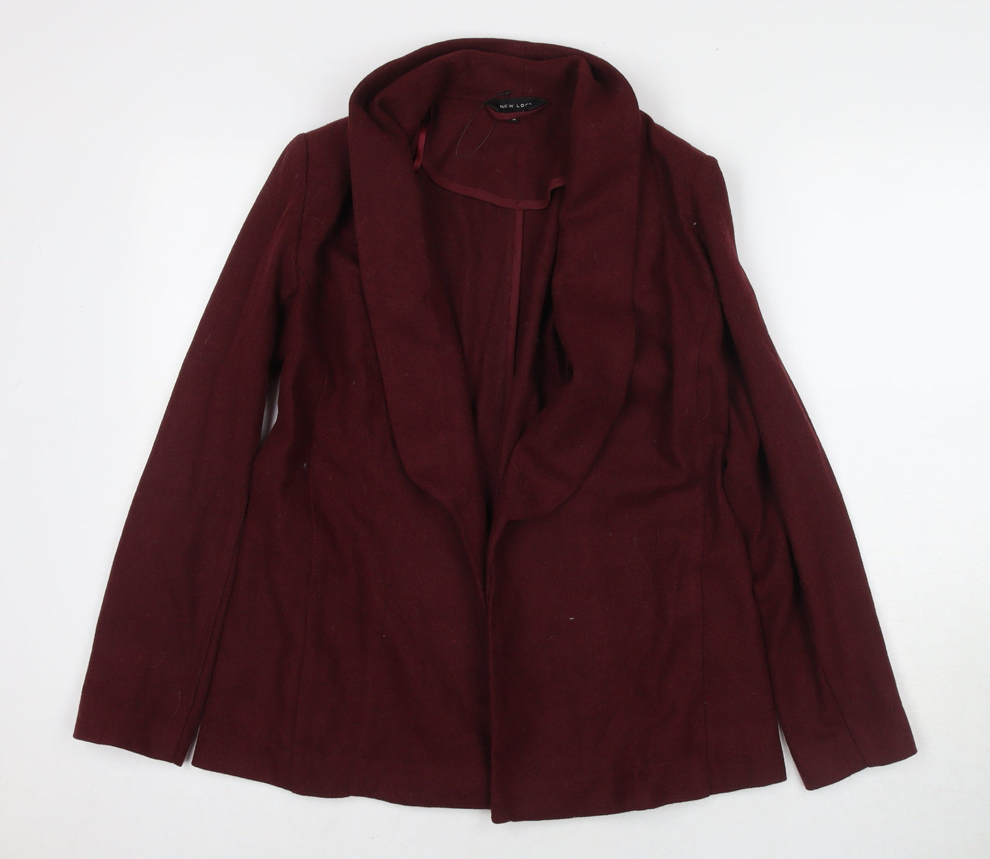 New Look Womens Red Kimono Blazer Size 10