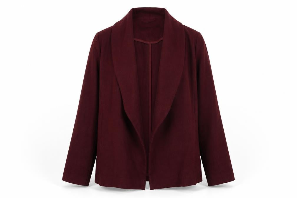 New Look Womens Red Kimono Blazer Size 10