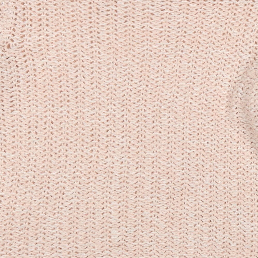Dorothy Perkins Womens Beige Round Neck Acrylic Pullover Jumper Size 16