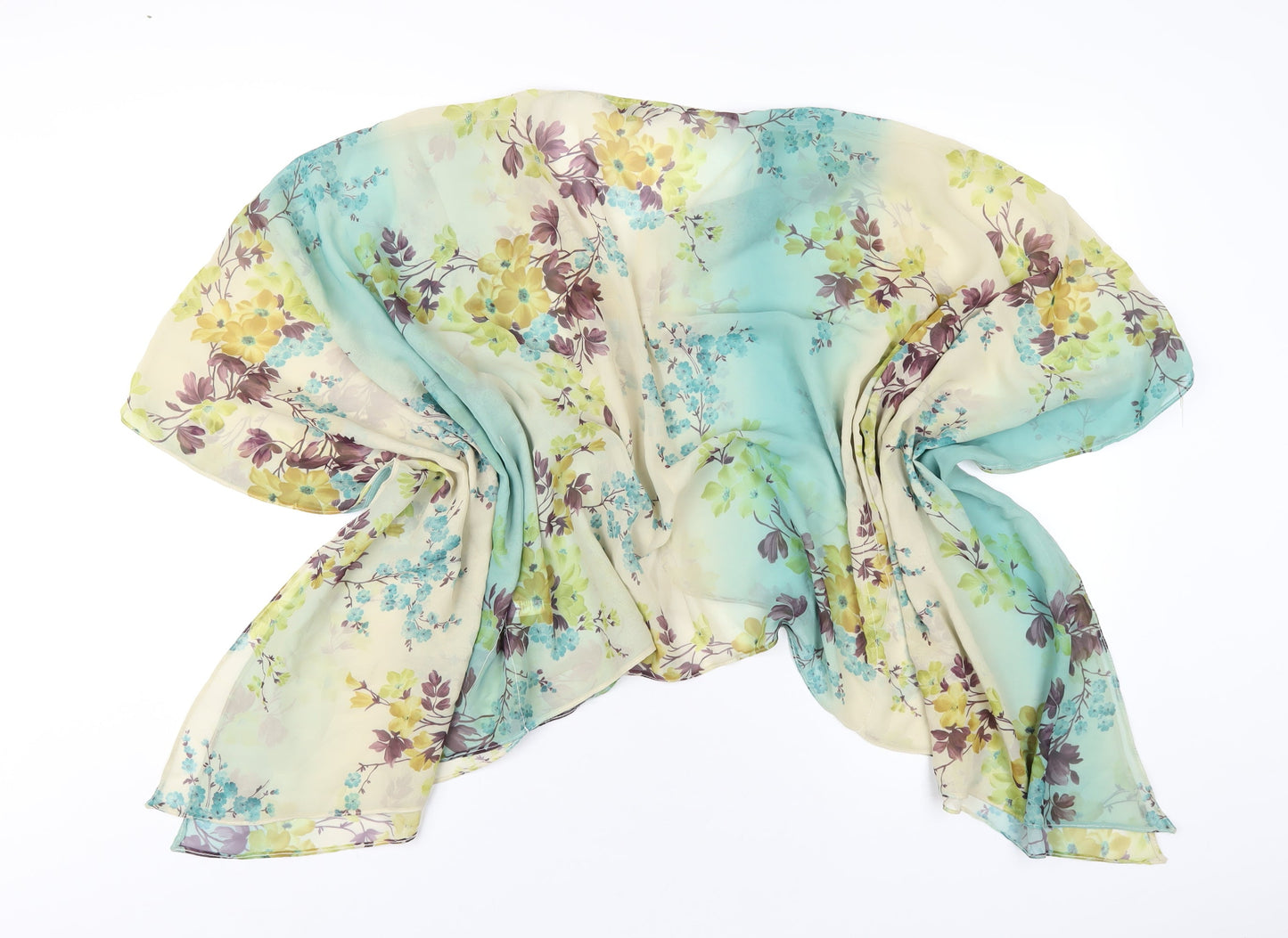 River Island Womens Multicoloured Geometric Polyester Kimono T-Shirt Size 12 V-Neck