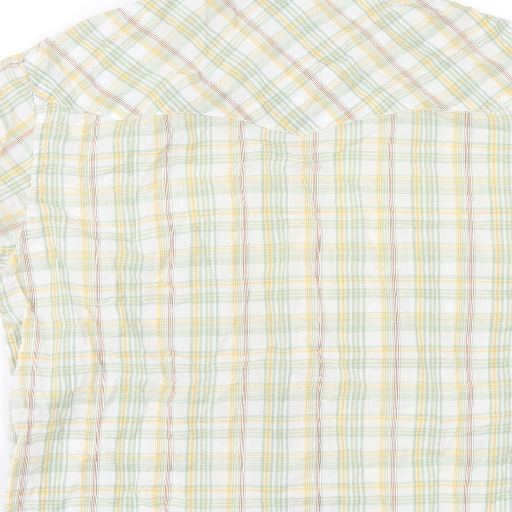 Replay Womens Multicoloured Plaid Cotton Basic Button-Up Size S Collared