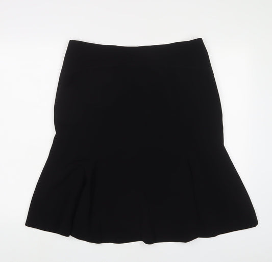 Sticky Fingers Womens Black Polyester A-Line Skirt Size 16 Zip