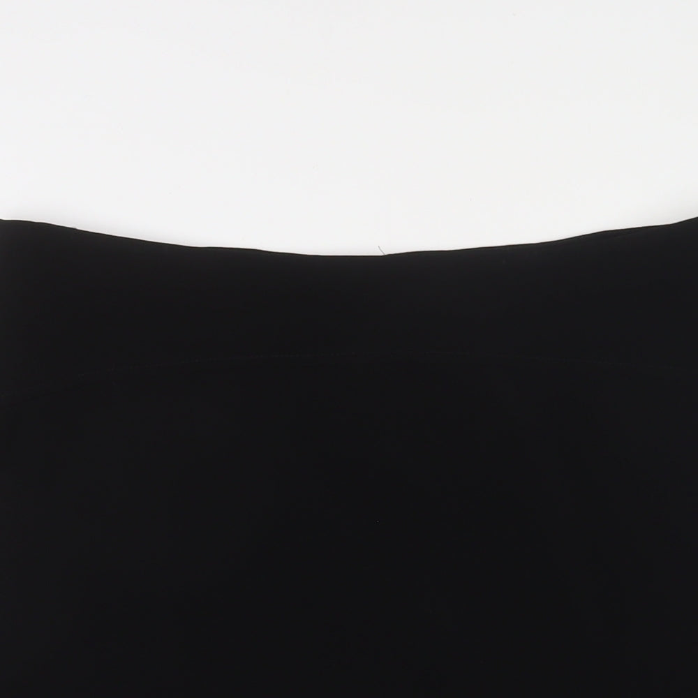 Sticky Fingers Womens Black Polyester A-Line Skirt Size 16 Zip