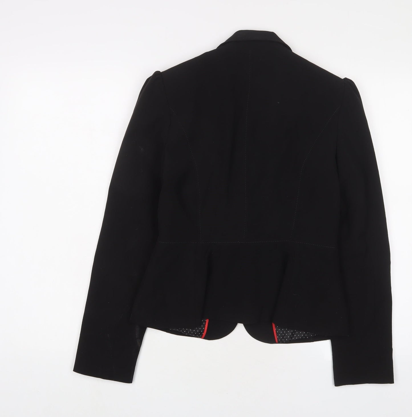New Look Womens Black Jacket Blazer Size 10 Button