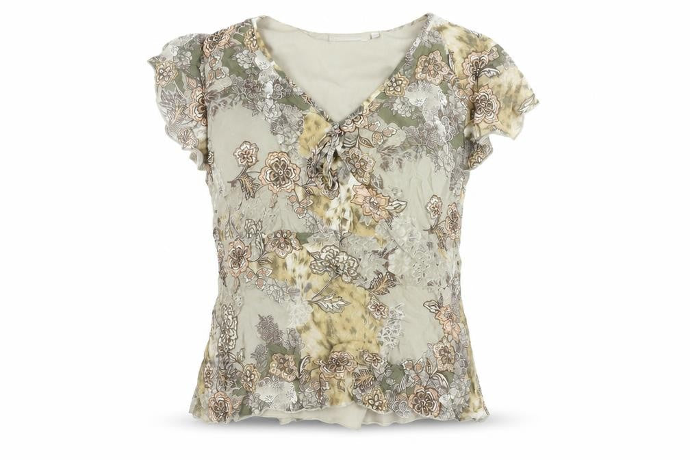 Womens UK Size 16 Autonomy Beige Polyester Blouse