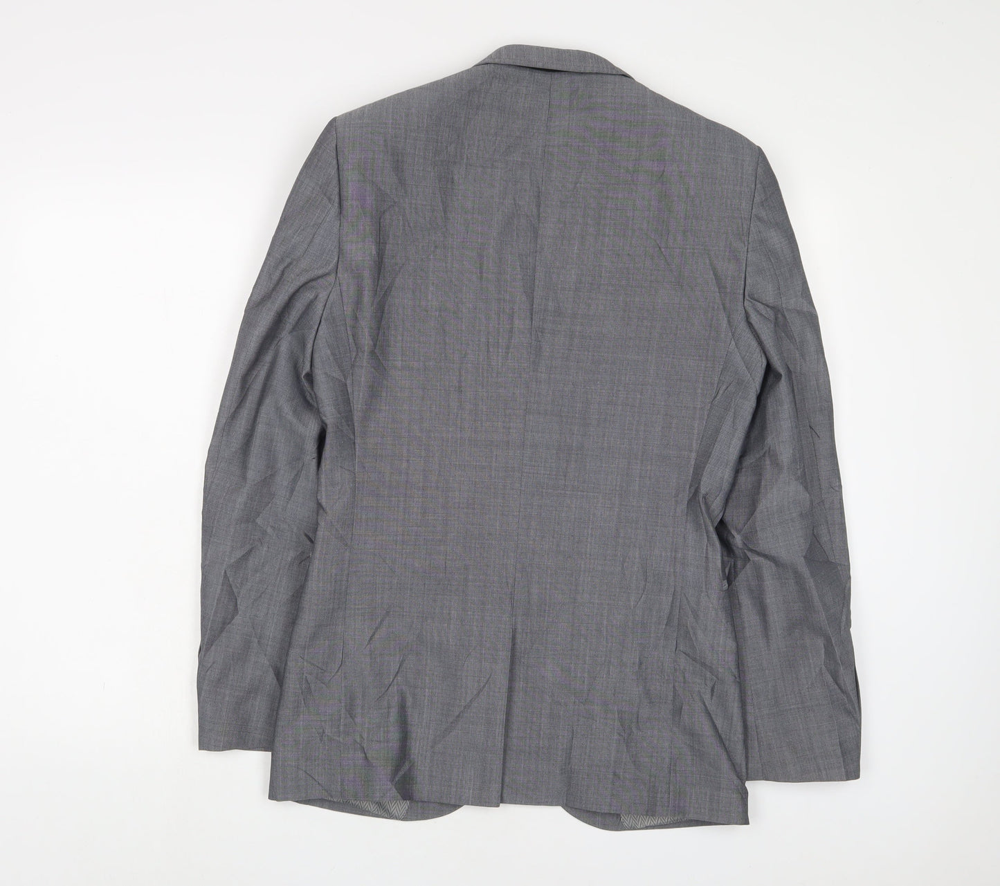 NEXT Mens Grey Wool Jacket Suit Jacket Size 36 Regular