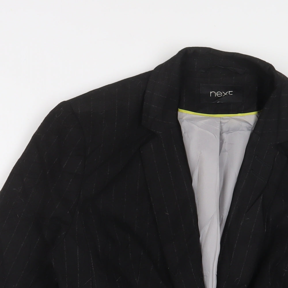 NEXT Womens Black Jacket Blazer Size 14 Button
