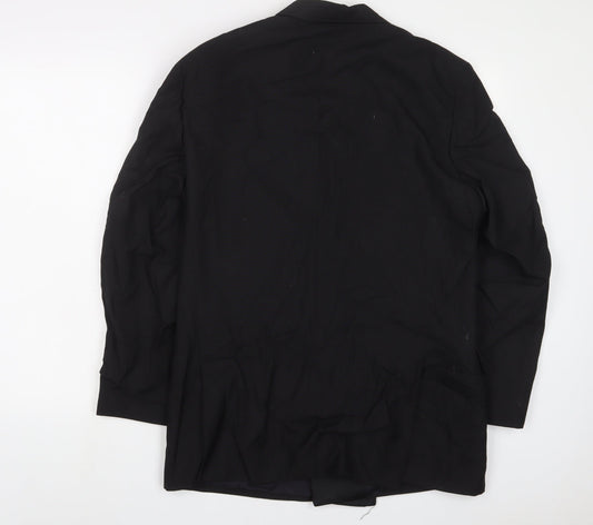 Mr Harry Mens Black Polyester Jacket Suit Jacket Size 38 Regular
