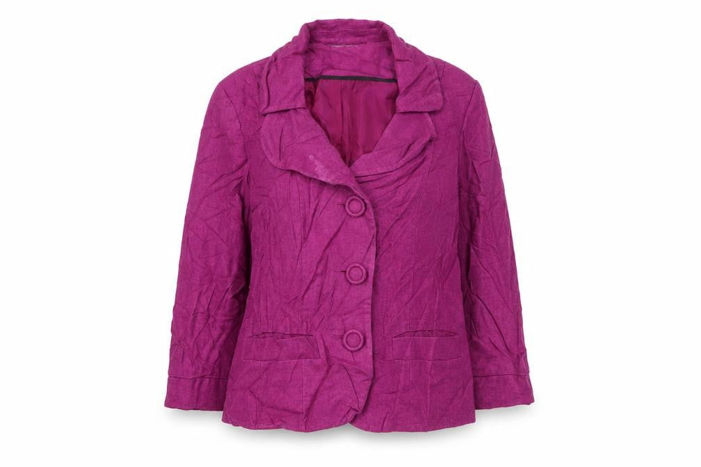 BHS Womens Purple Jacket Blazer Size 12 Button