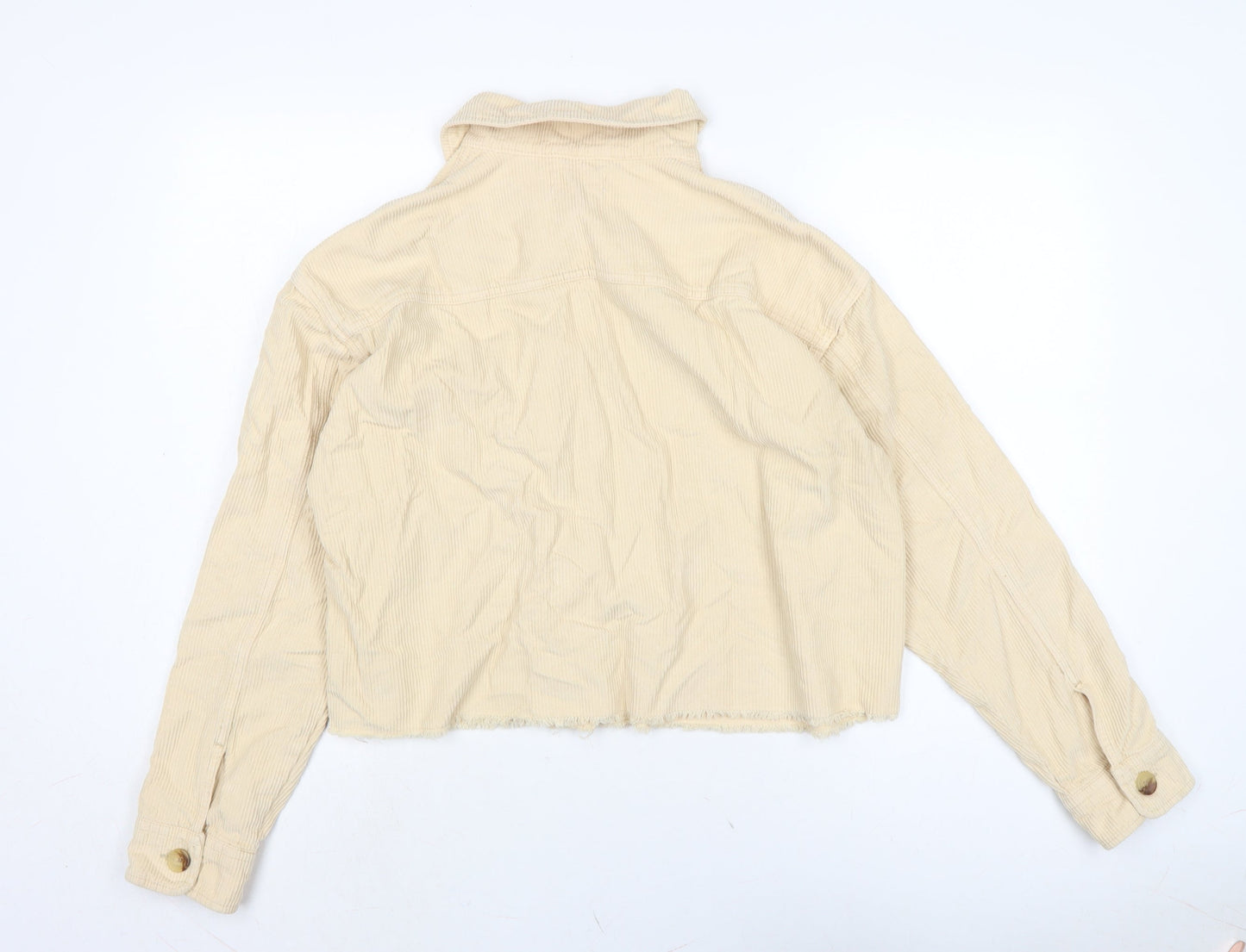 Topshop Womens Ivory Jacket Size M Button
