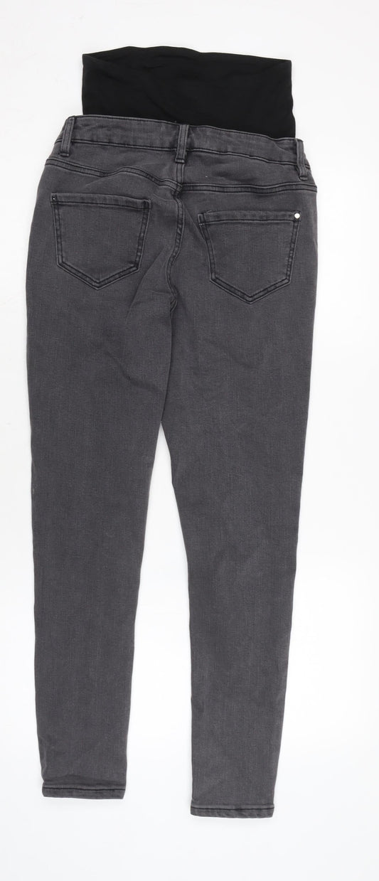 Love Denim Womens Grey Cotton Blend Skinny Jeans Size 25 in L26 in Regular Zip