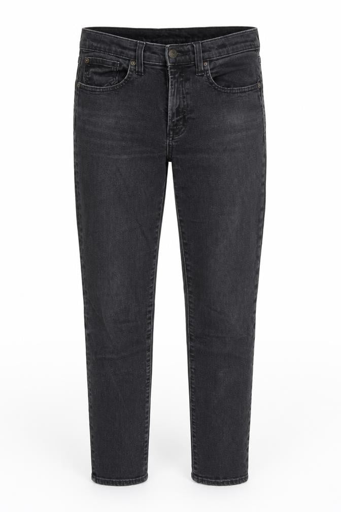 Gap Womens Grey Cotton Blend Tapered Jeans Size 28 in L27.5 in Regular Zip
